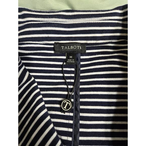 Talbots medium women's  striped buttoned blazer - Picture 6 of 9